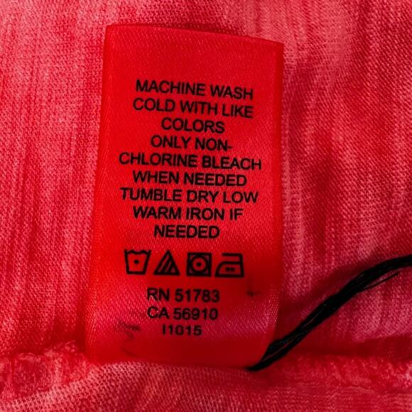 Maurices Womens Tee Size 2X Heathered Pink Short Sleeve Scoop Neck Cotton Modal - Picture 7 of 7